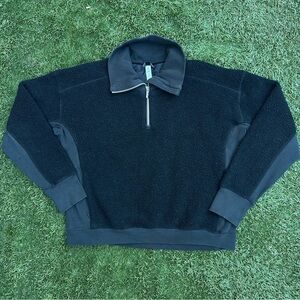 Lululemon Stand Out Sherpa 1/2 Zip Pullover Wool Blend Warm Winter Sweatshirt 8